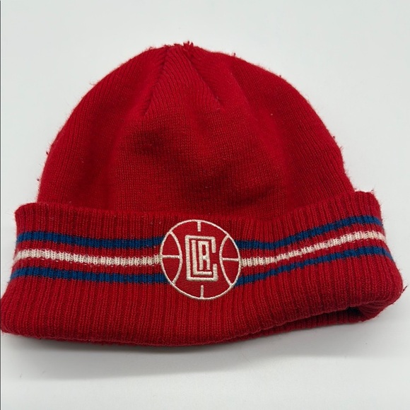 Adidas LA Clippers Red Beanie Youth Boys 8-20 - Picture 1 of 6